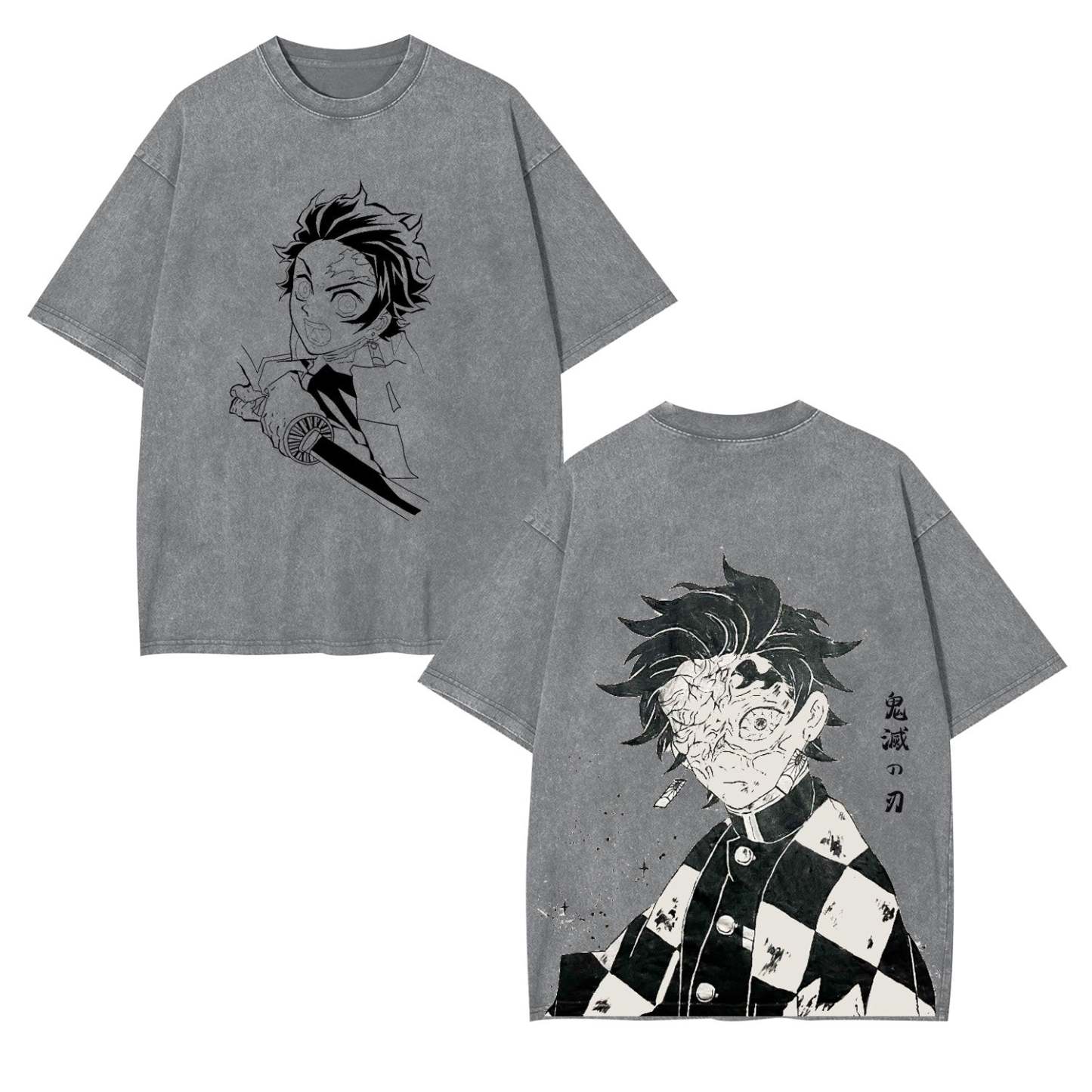 ANIME OVERSIZED TEE 丨 DEMON SLAYER-[DS]