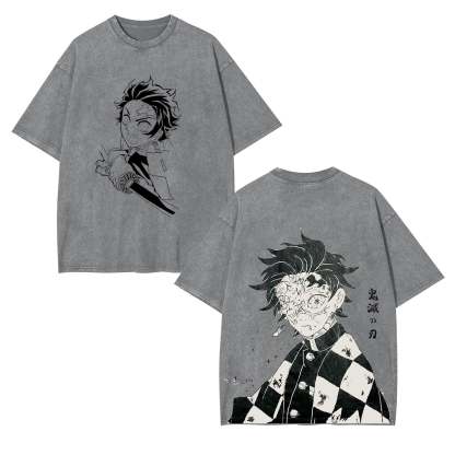 ANIME OVERSIZED TEE 丨 DEMON SLAYER-[DS]