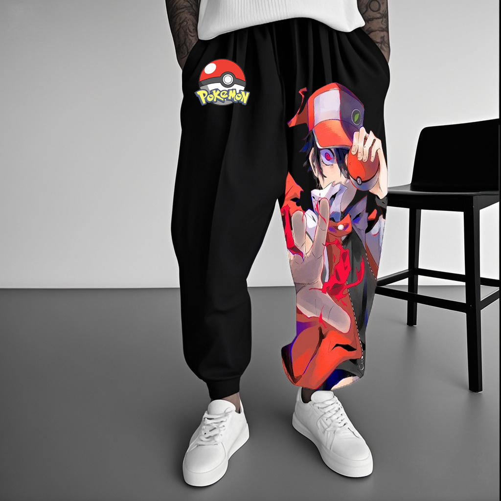 Pokémon Special Print casual trousers