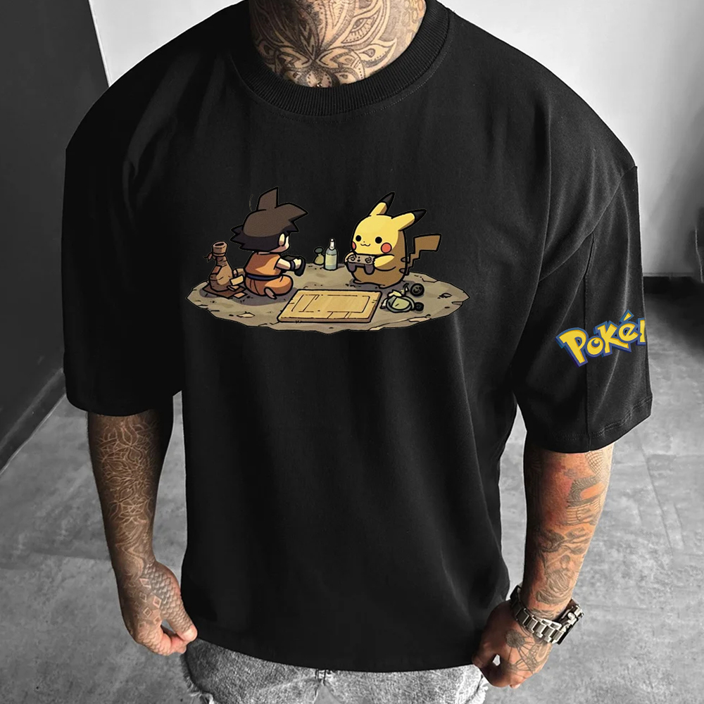 cartoon short-sleeved T-shirt-AnimeClothe