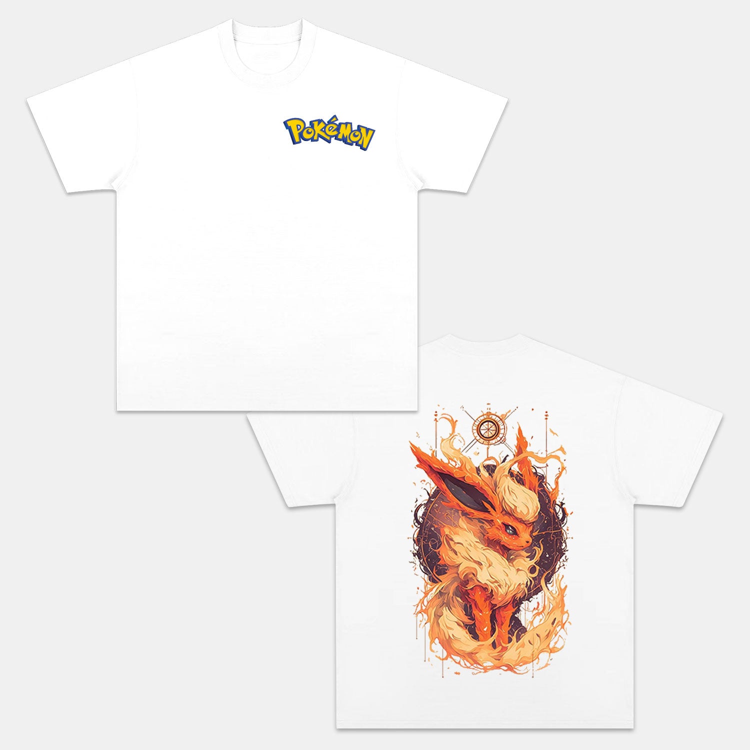 FLAREON UNISEX ANIME INSPIRED VINTAGE T-SHIRT丨POKÉMON