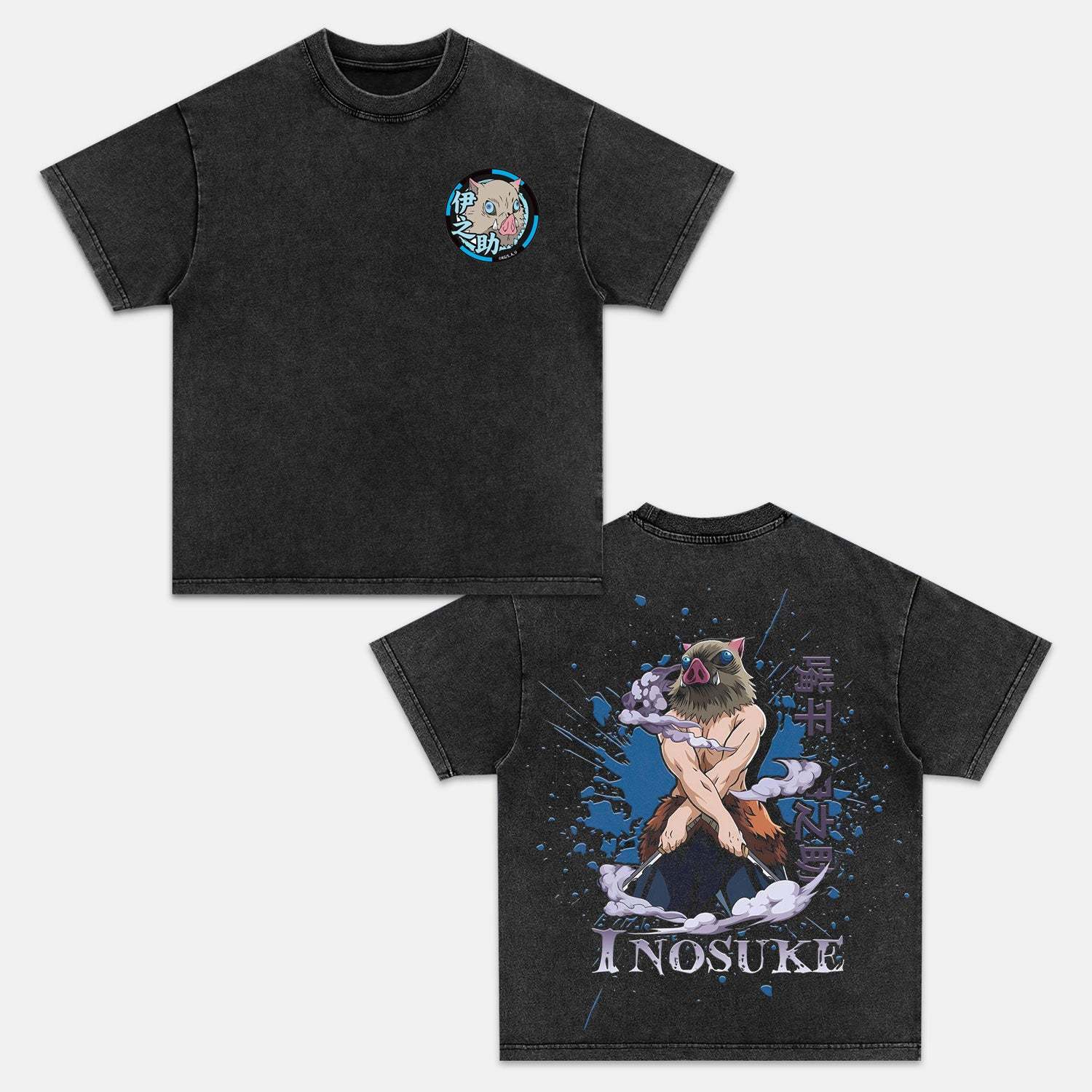 HASHIBIRA INOSUKE UNISEX ANIME INSPIRED VINTAGE T-SHIRT丨DEMON SLAYER-[DS]