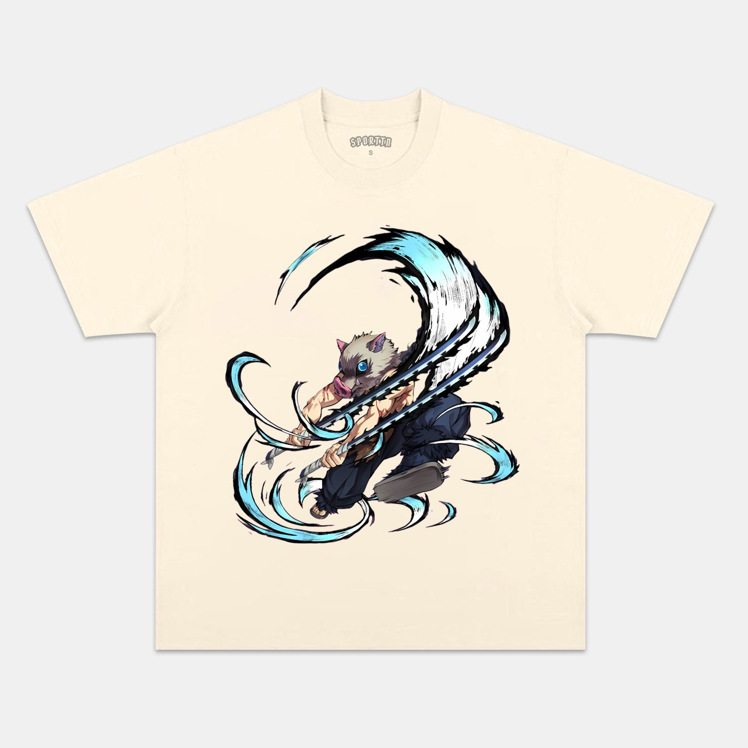 HASHIBIRA INOSUKE UNISEX ANIME INSPIRED VINTAGE T-SHIRTحDEMON SLAYER