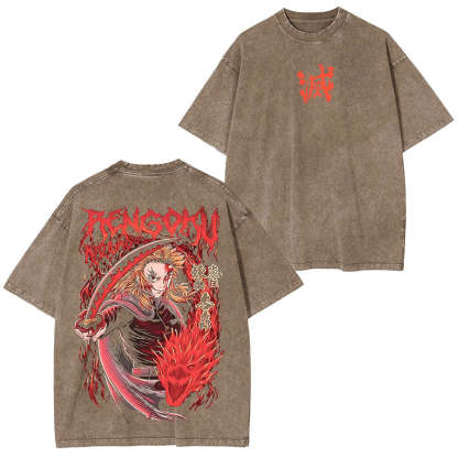KYOJURO RENGOKU DEMON SLAYER OVERSIZED T-SHIRT-[DS]