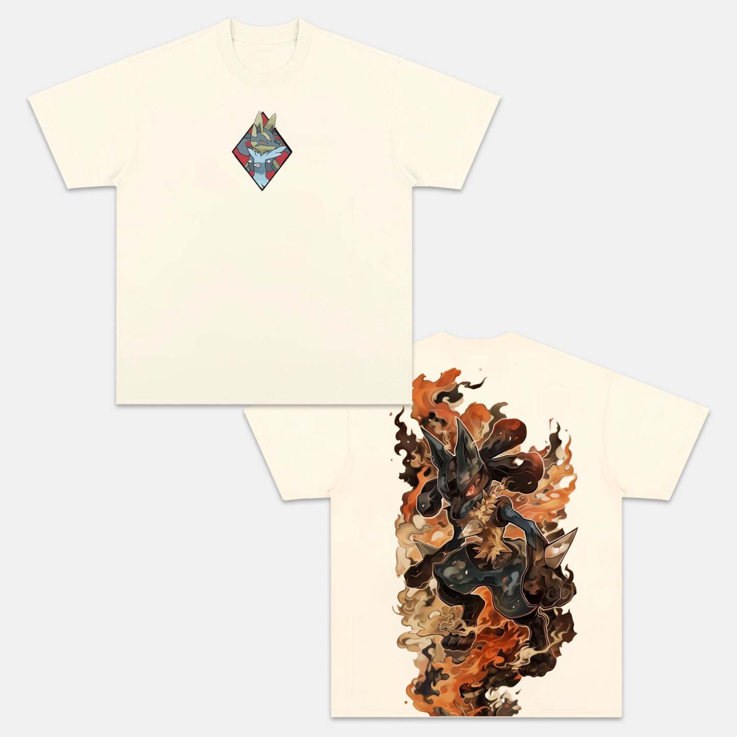 MEGA LUCARIO VINTAGE TEE丨POKÉMON