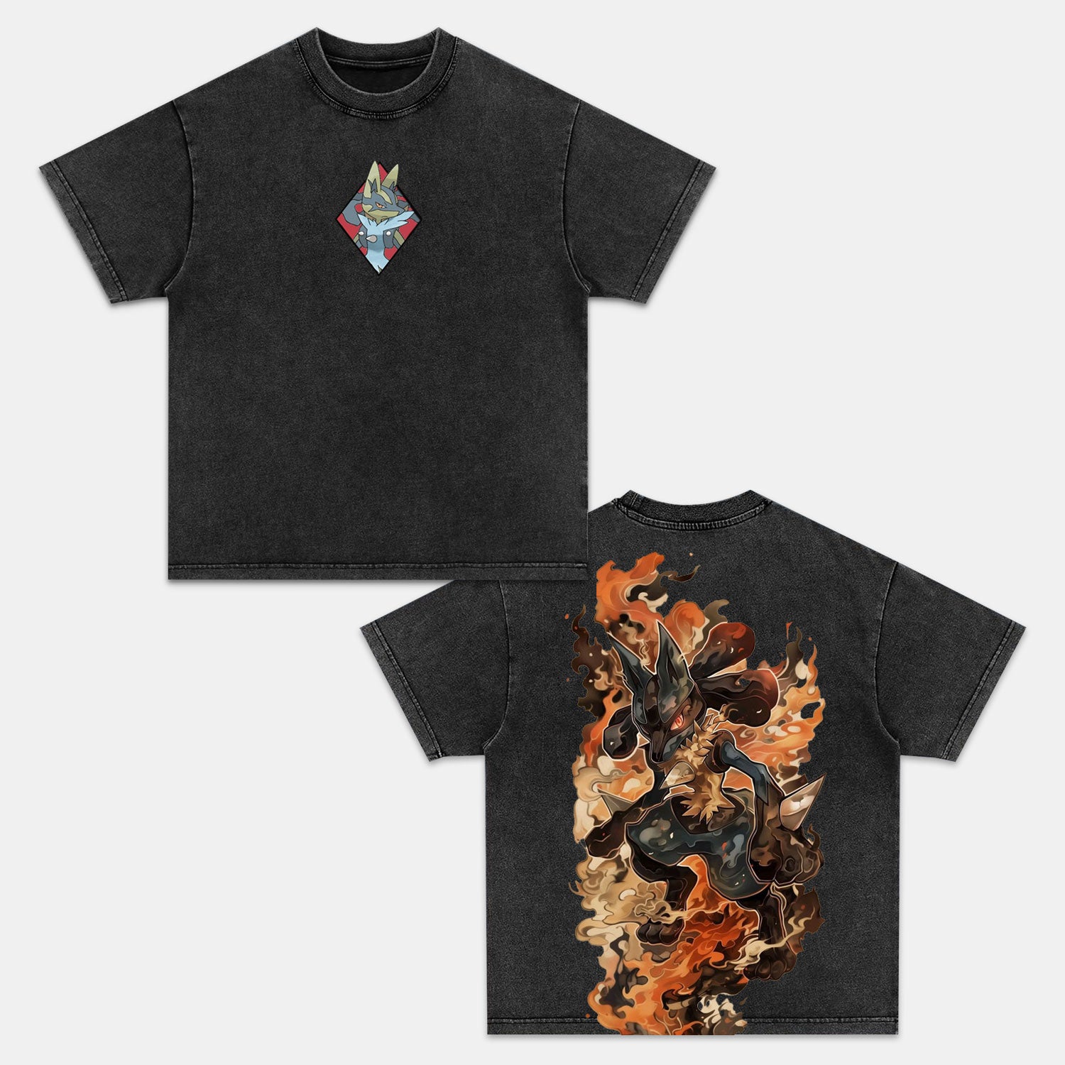MEGA LUCARIO VINTAGE TEE丨POKÉMON