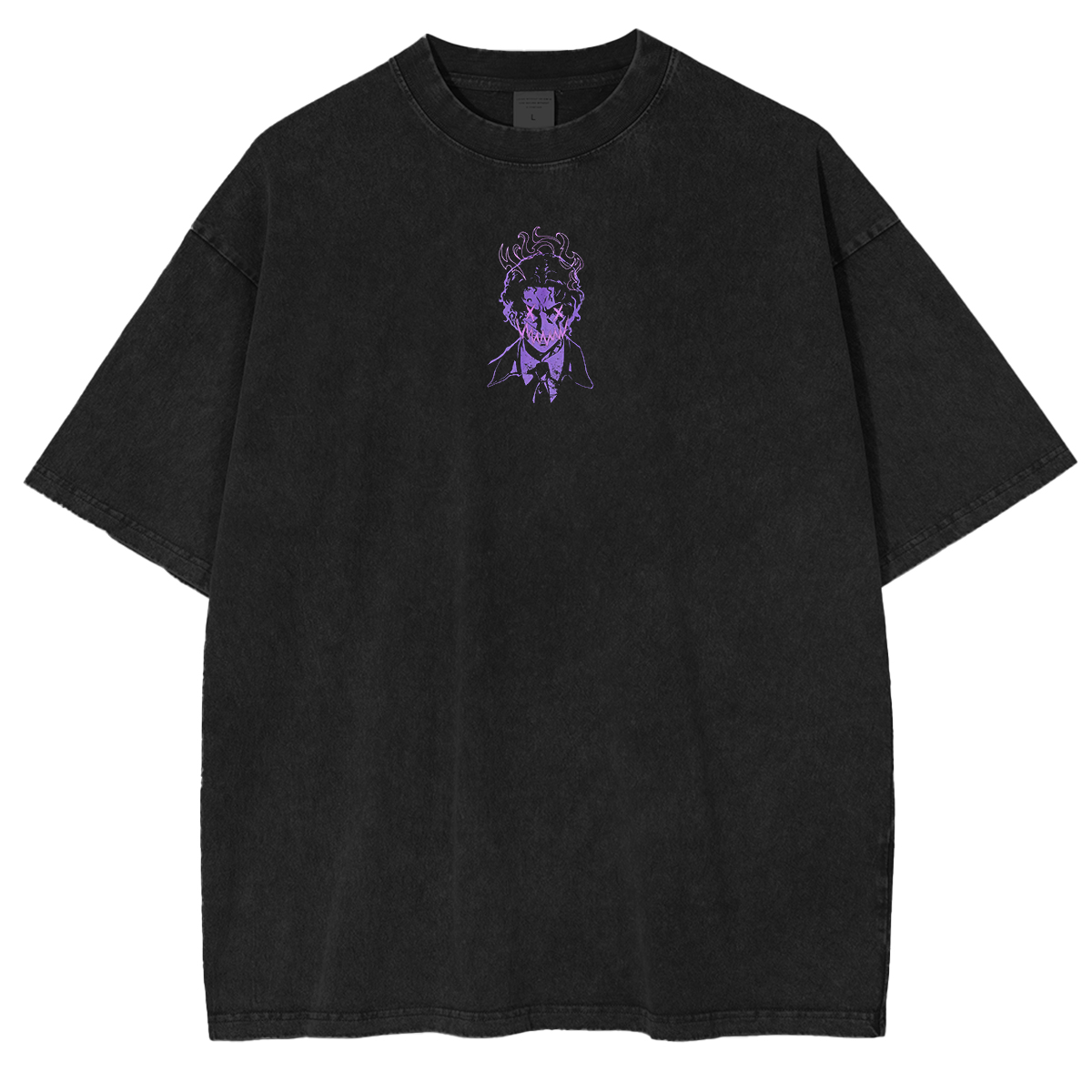 Muzan Kibutsuji Purple, Demon Slayer Anime Unisex Washed T-Shirt