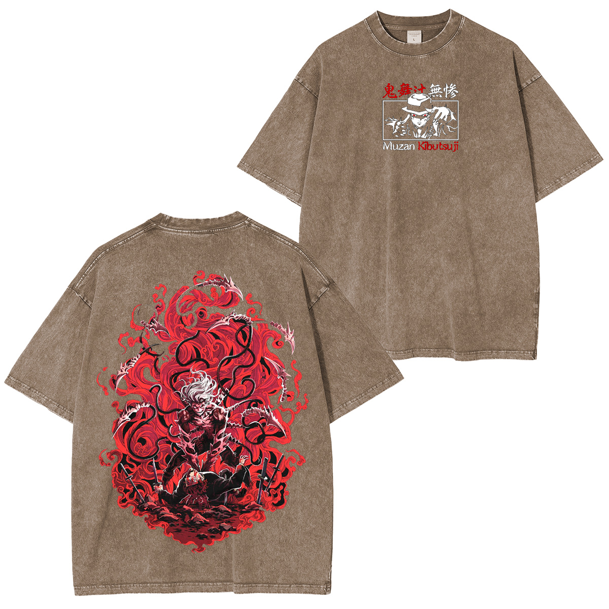 Muzan Kibutsuji - Demon Slayer Anime Unisex Washed T-Shirt