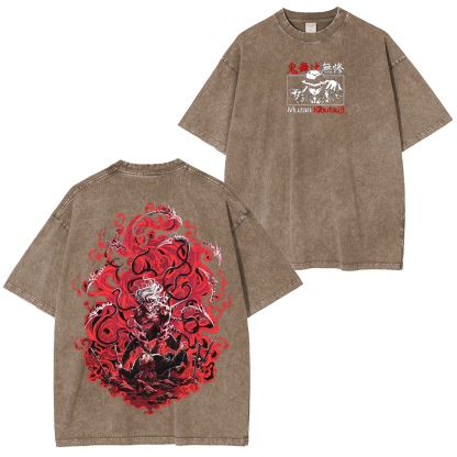 Muzan Kibutsuji - Demon Slayer Anime Unisex Washed T-Shirt
