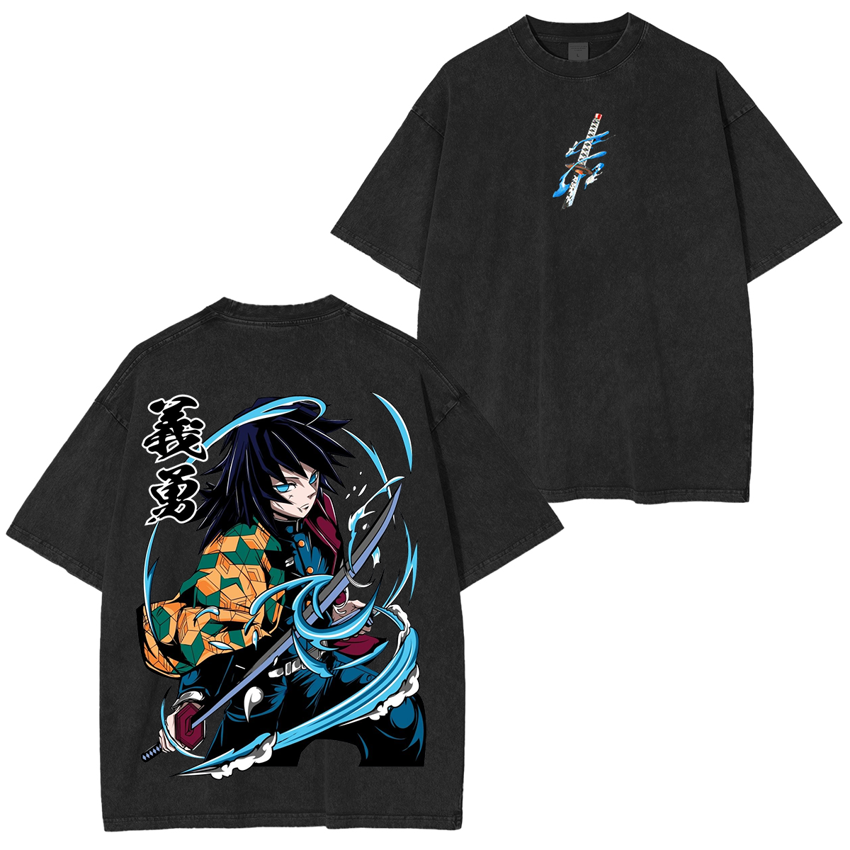 Tomioka Giyuu - Demon Slayer Anime Unisex Washed T-Shirt