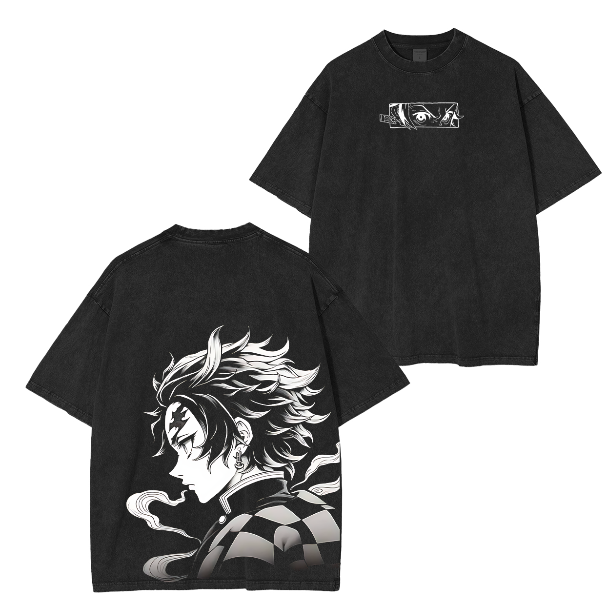Tanjiro Kamado,Demon Slayer Anime Unisex Washed T-Shirt