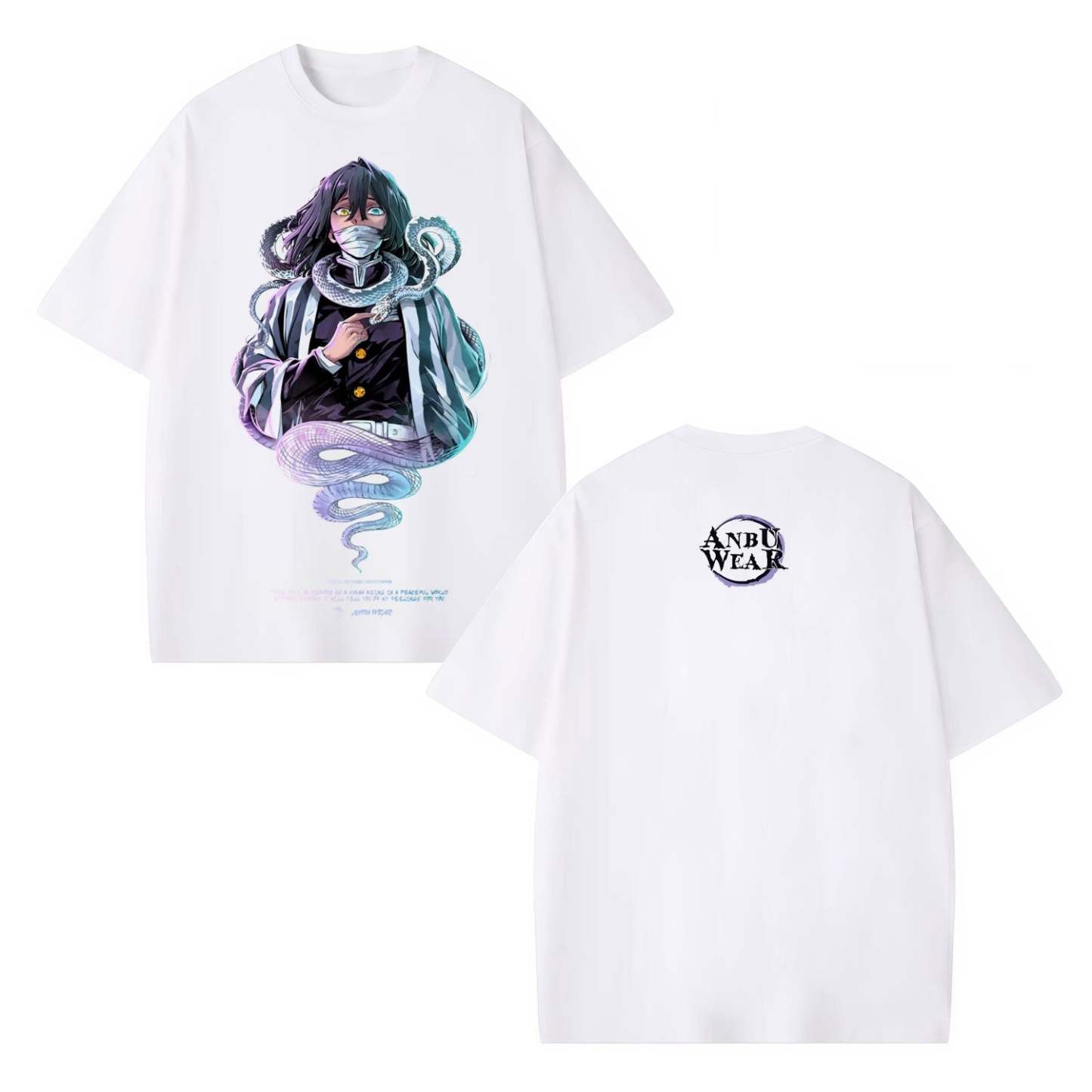 OBANAI IGURO UNISEX ANIME OVERSIZED TEE  DEMON SLAYER-[DS]