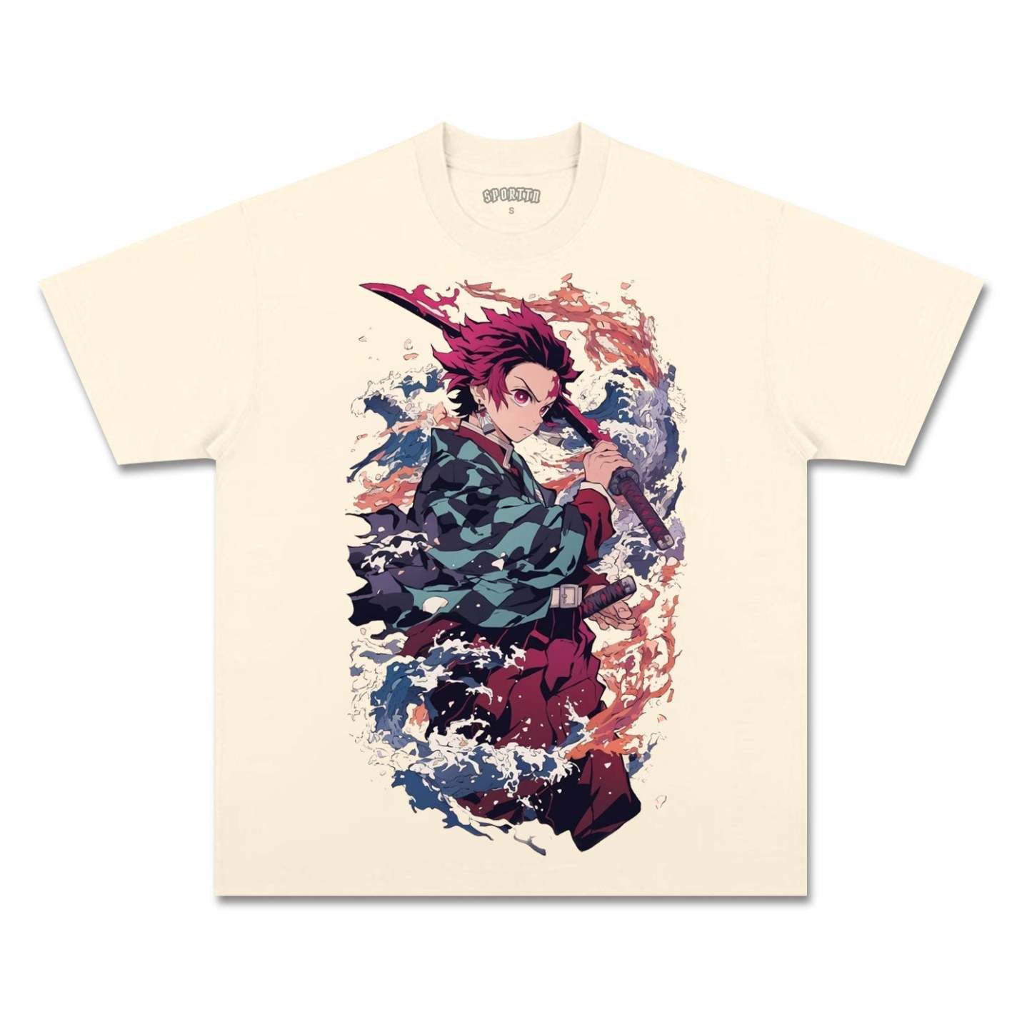 UNISEX ANIME INSPIRED VINTAGE TEE丨DEMON SLAYER-[FRONT]