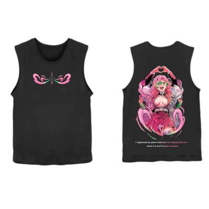 Hashira Demon Slayer Tank Top– Rengoku, Giyu, Tengen, Obanai, Gyomei, Mitsuri Vintage Washed