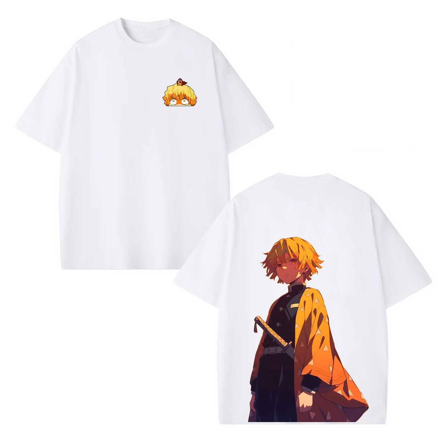 ZENITSU UNISEX OVERSIZED TEE 丨DEMON SLAYER-[DS]