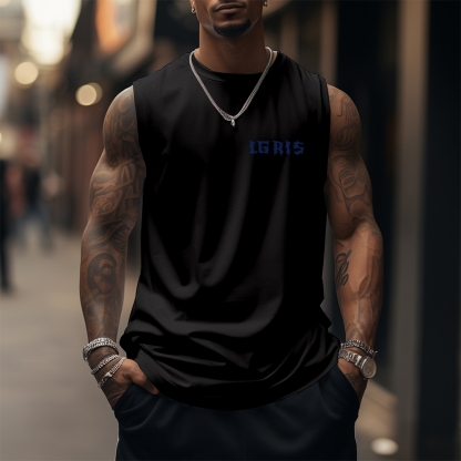 Oversized Anime Print Gym Tank Top-AnimeClothe