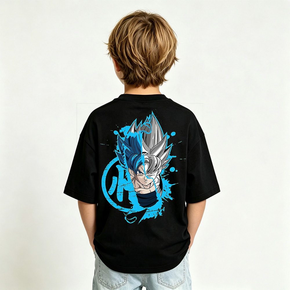 Dragon Ball Anime Graphic T-Shirt for Goku Kids Cartoon Print Cotton Tee