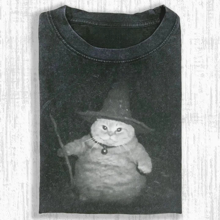 WIZARD CAT T-SHIRT-ComicClothe