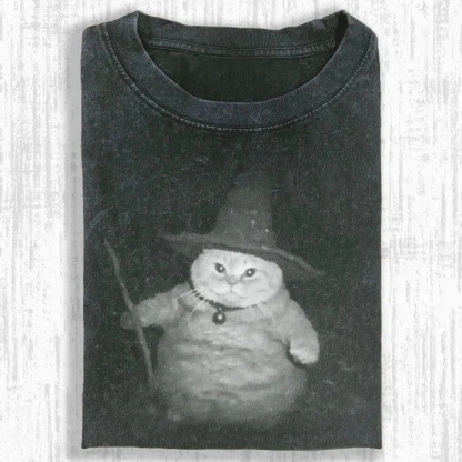 WIZARD CAT T-SHIRT-ComicClothe