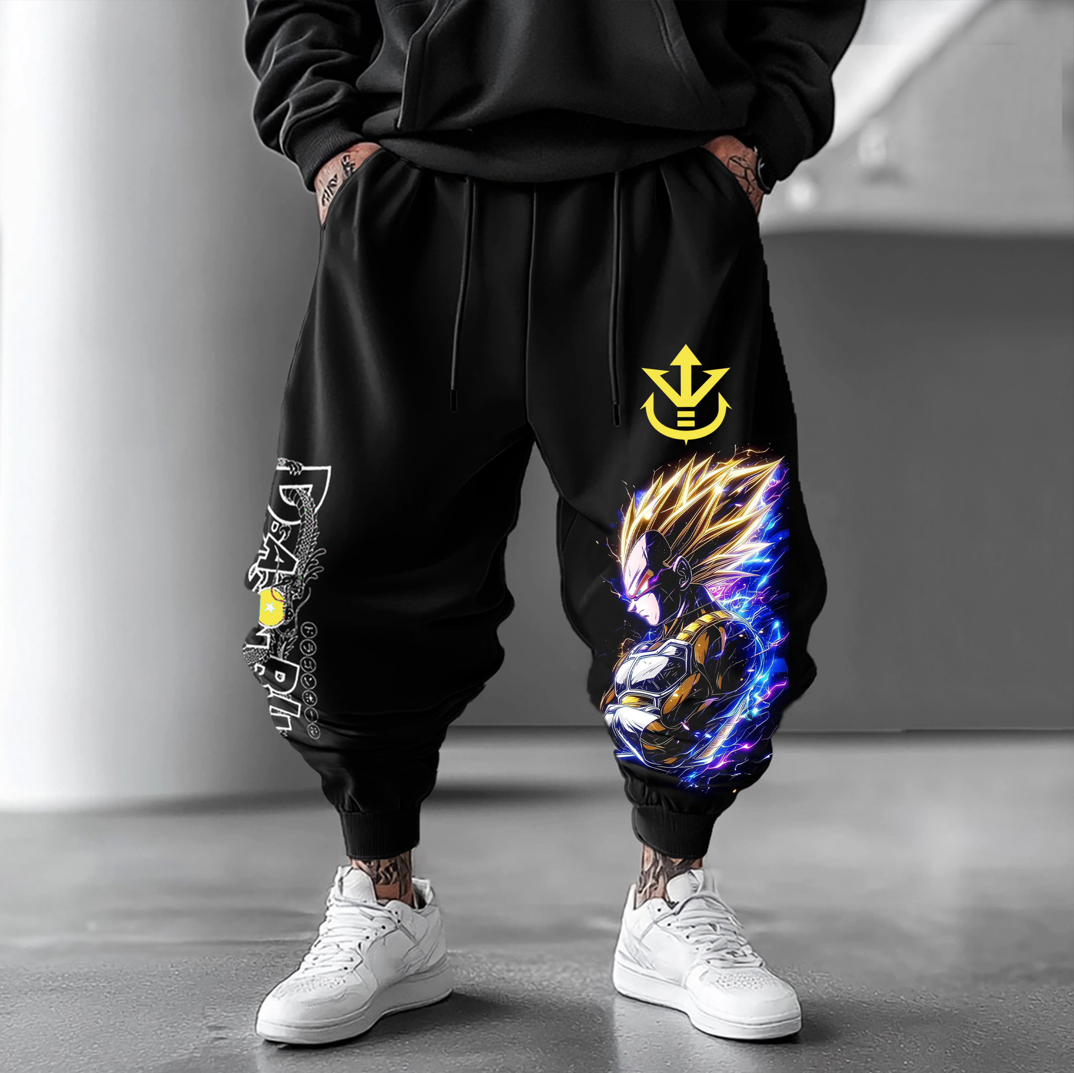 Unisex Oversized Anime Harem Pants-AnimeClothe