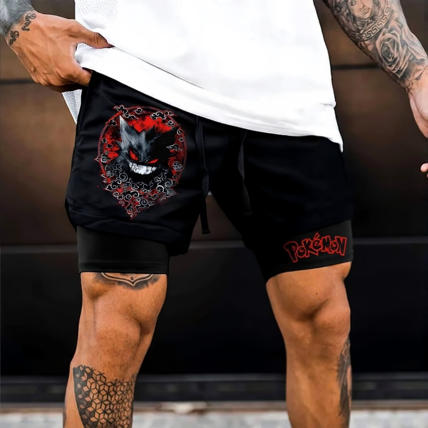 Pokémon Unisex Anime Gengar Shorts
