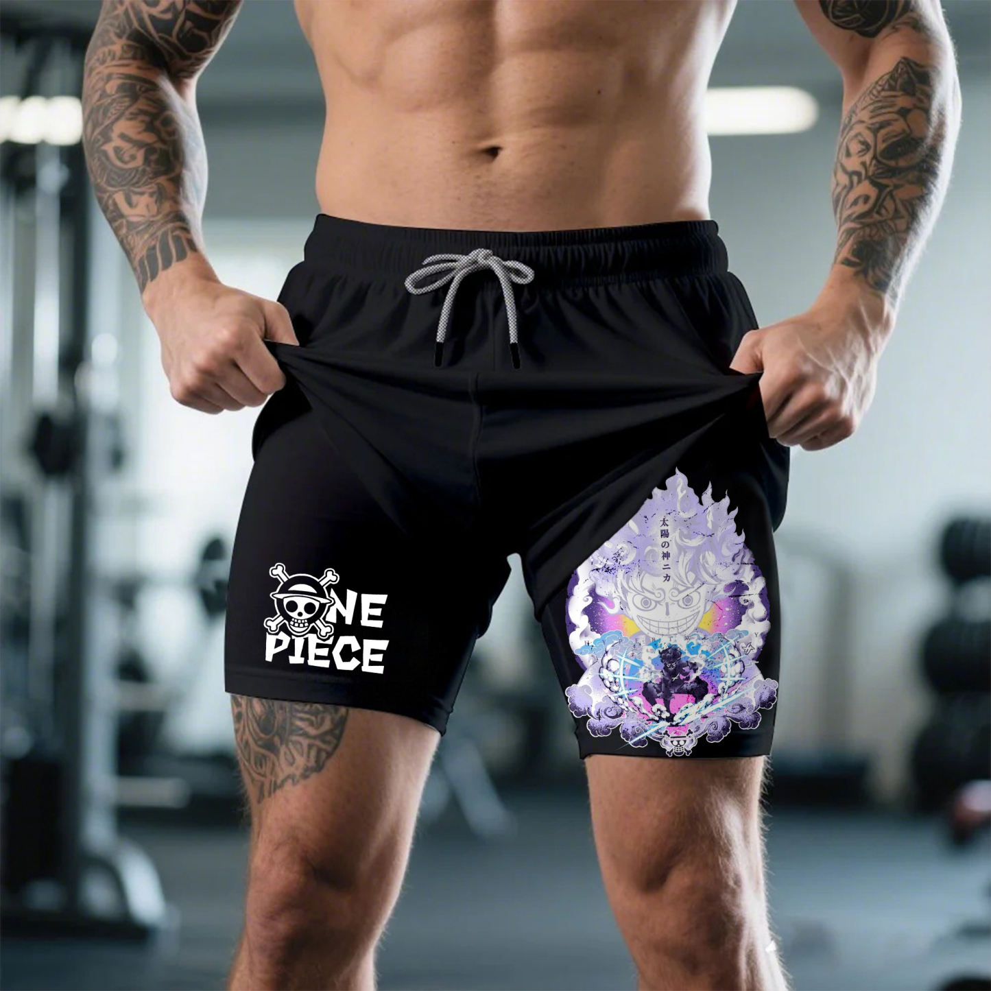 Unisex One Piece Anime Shorts | Luffy Gear 5