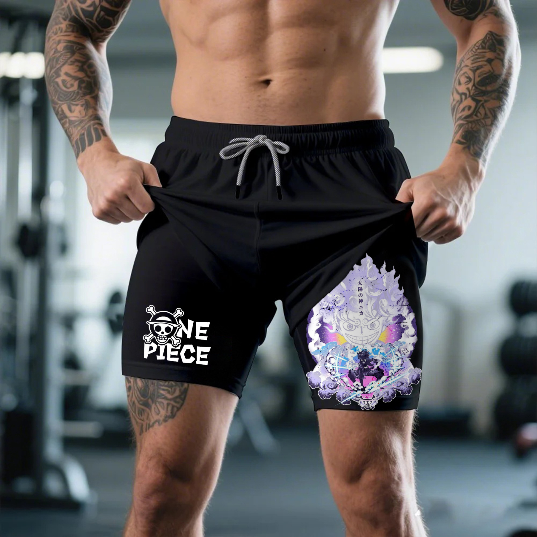 Unisex One Piece Anime Shorts | Luffy Gear 5