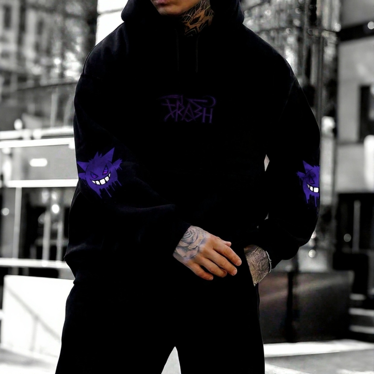 Pokémon Unisex Anime Gengar Hoodie