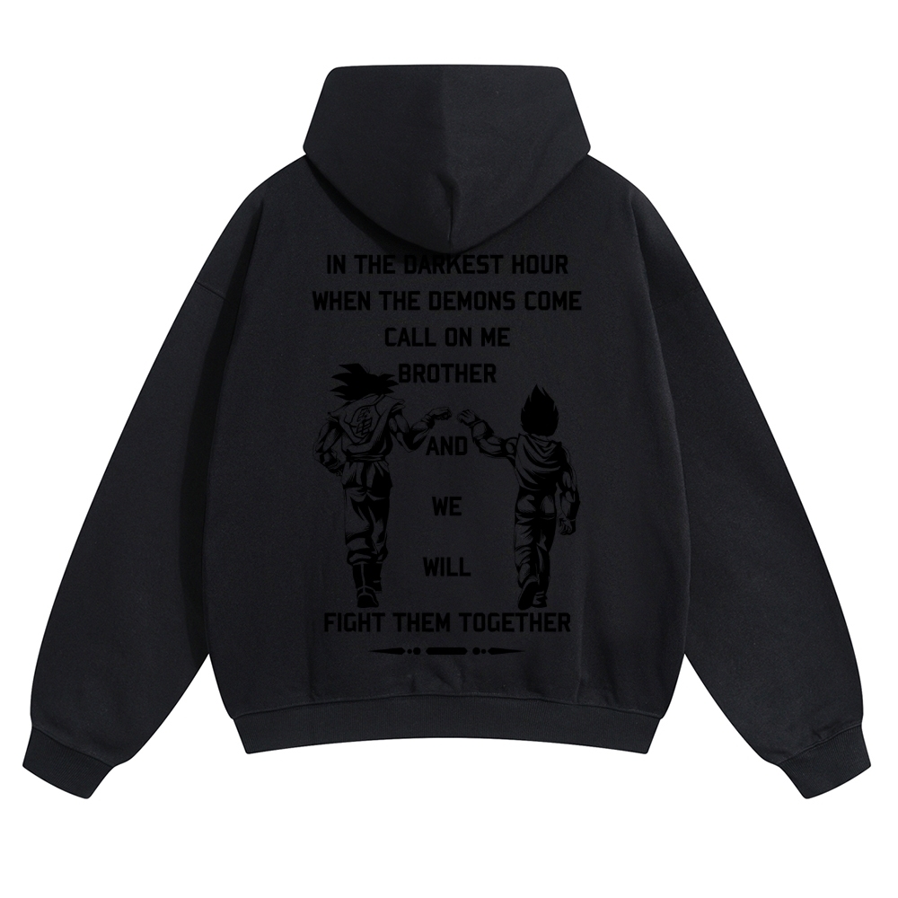 Unisex Anime Graphic Streetwear Vintage Hoodie