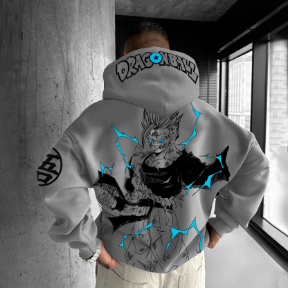 Unisex Anime Printed Casual Oversized Hoodie