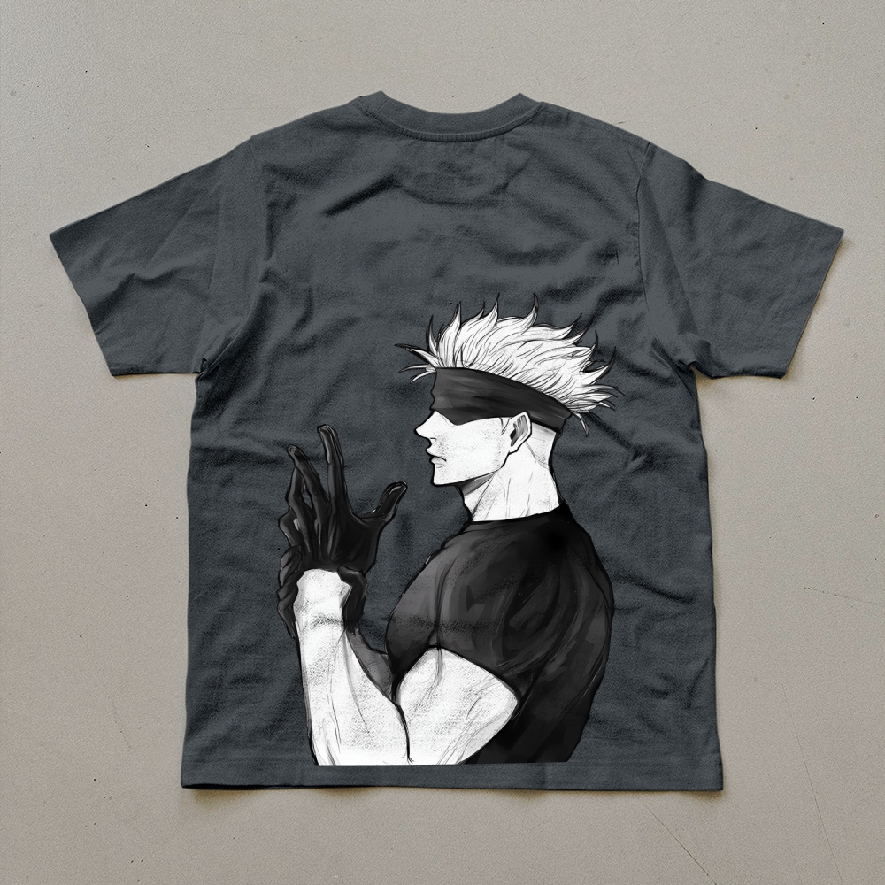 Unisex Oversized Anime Print T-Shirt-AnimeClothe