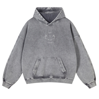 Vintage Washed Hoodie-AnimeClothe