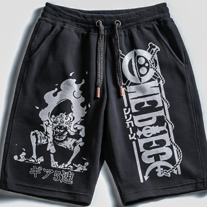 Anime-Inspired Graphic Shorts For Men - Perfect For Casual Wear And Anime Fans