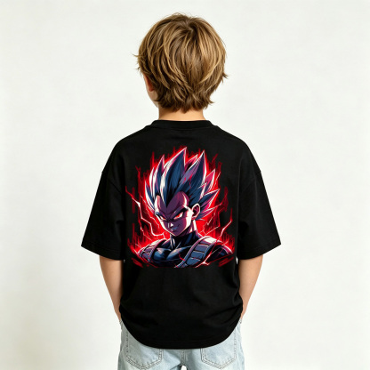 Dragon Ball Anime Graphic T-Shirt for Vegeta Kids Cartoon Print Cotton Tee