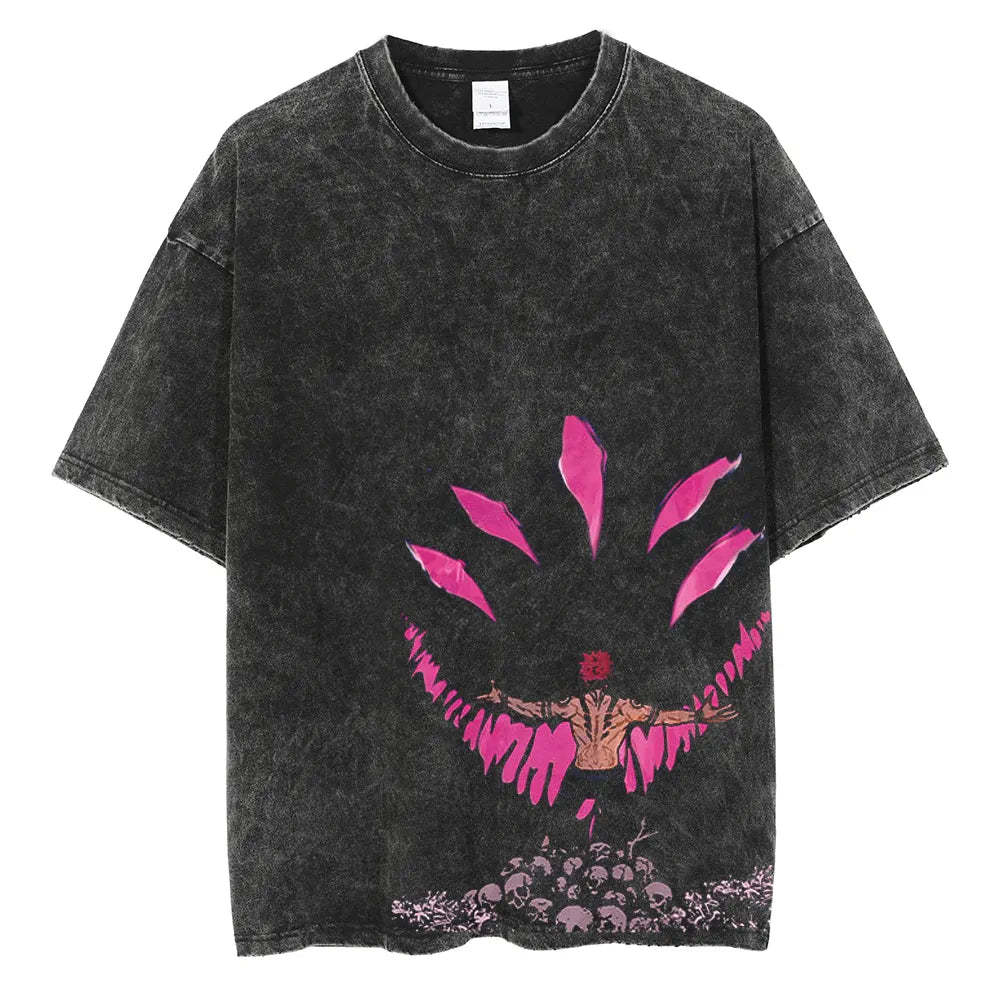 "Shrine" Vintage Oversized T Shirt-AnimeClothe