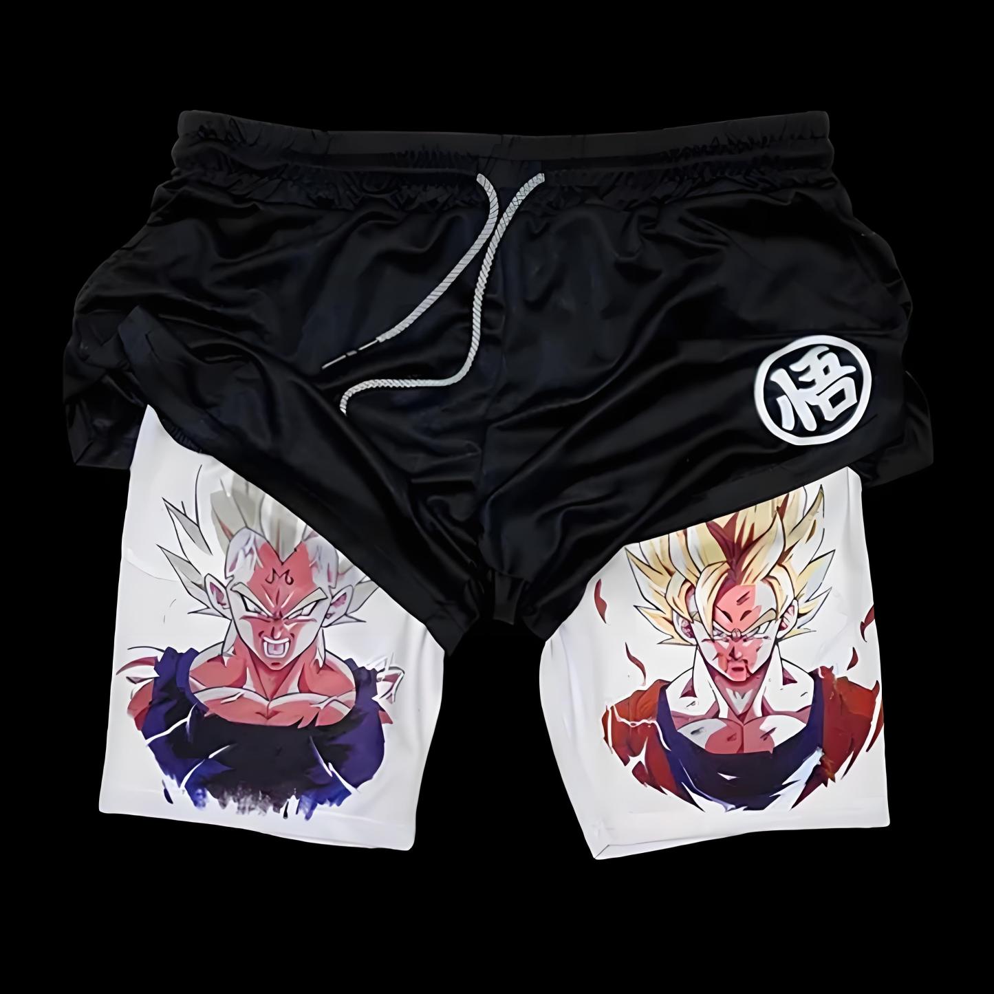 Casual Dragon Ball Anime Print Shorts