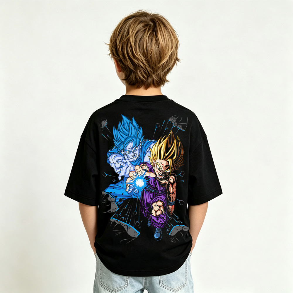 Dragon Ball Anime Graphic T-Shirt for Kids Cartoon Print Cotton Tee