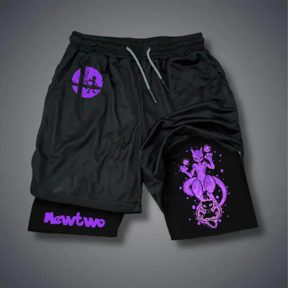 Unisex Casual Anime Streetwear Shorts-AnimeClothe