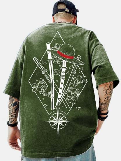 Unisex Anime Inspired Vintage T-Shirt