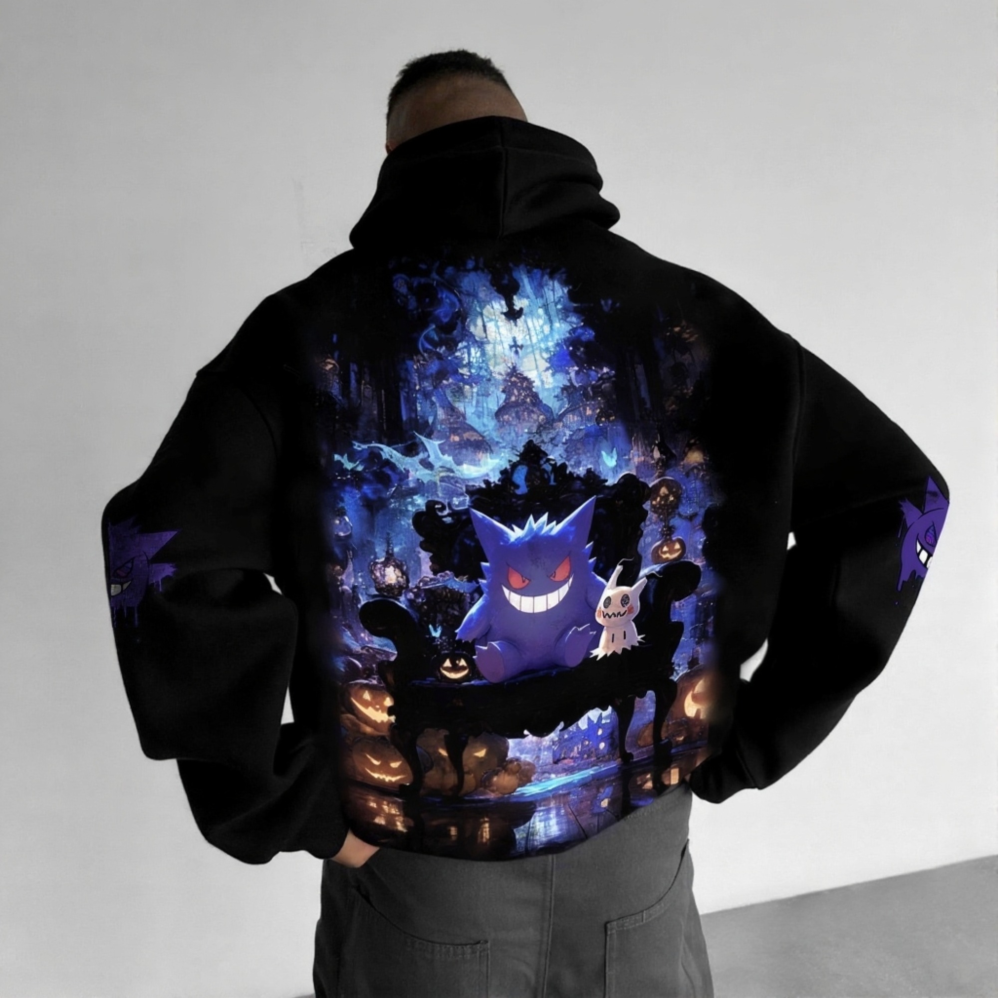 Pokémon Unisex Anime Gengar Hoodie