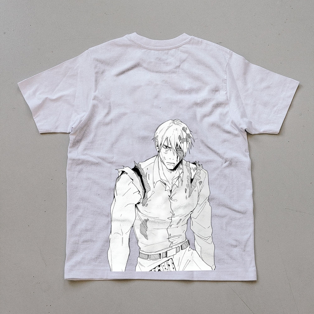 Unisex Oversized Anime Print T-Shirt-AnimeClothe