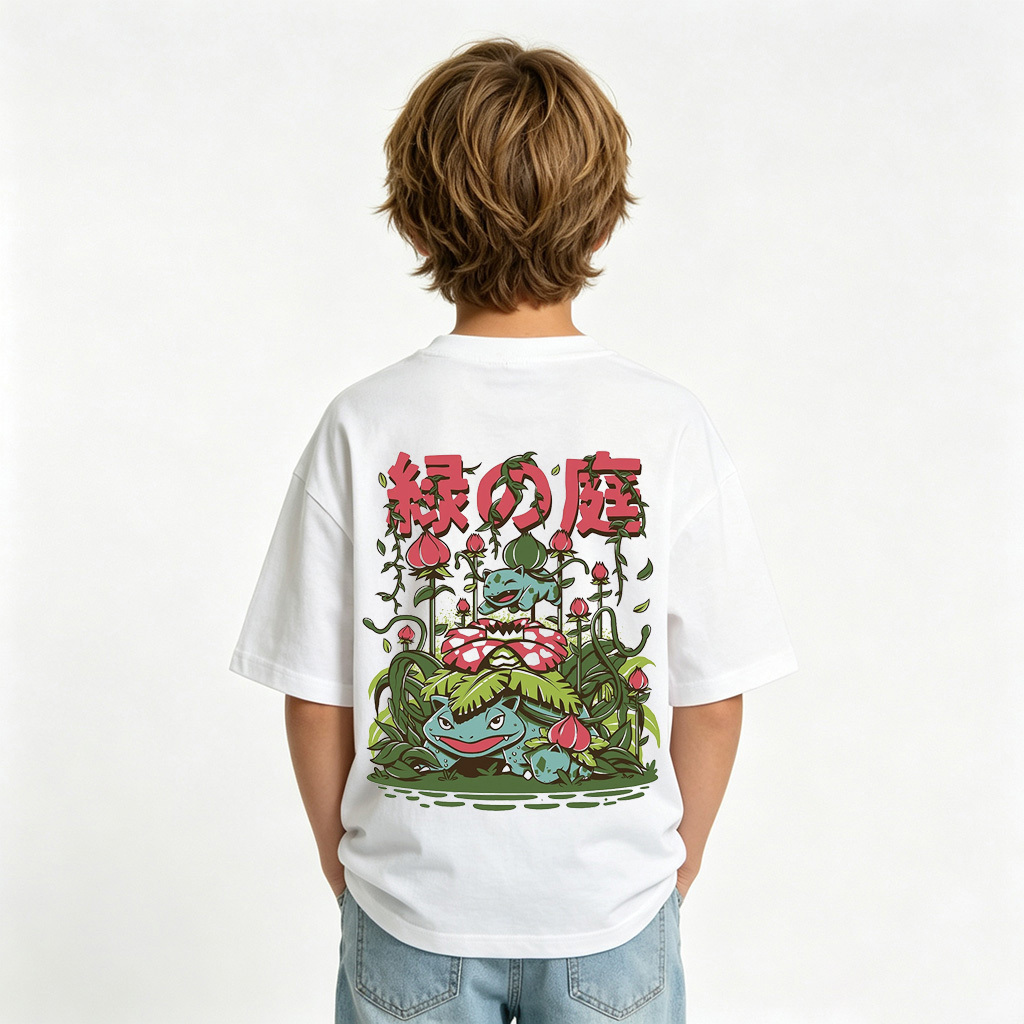 Pokémon Anime Graphic T-Shirt for Kids Cartoon Print Cotton Tee