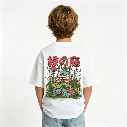 Pokémon Anime Graphic T-Shirt for Kids Cartoon Print Cotton Tee