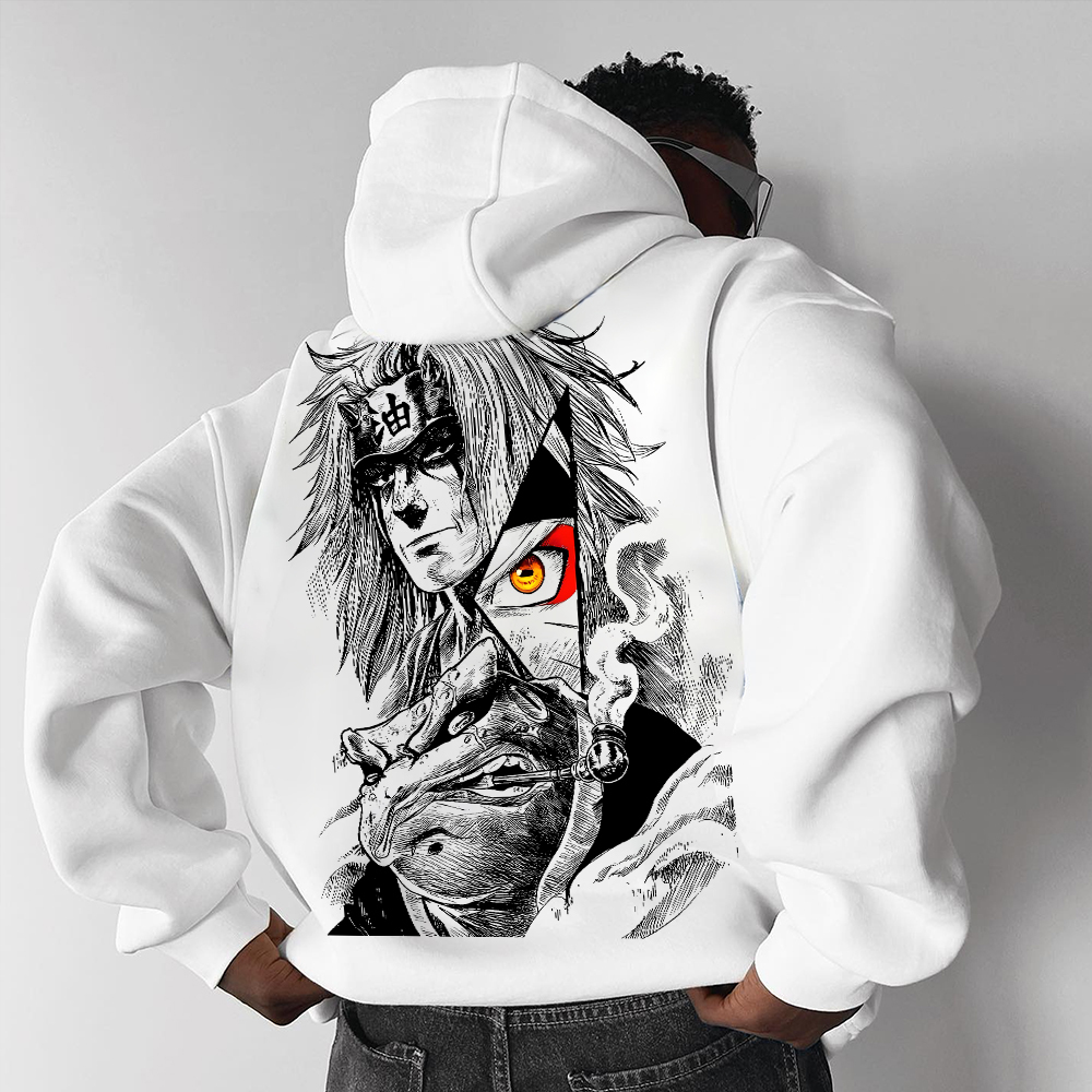Unisex Casual Anime ��Anime�� Print Oversized Hoodie