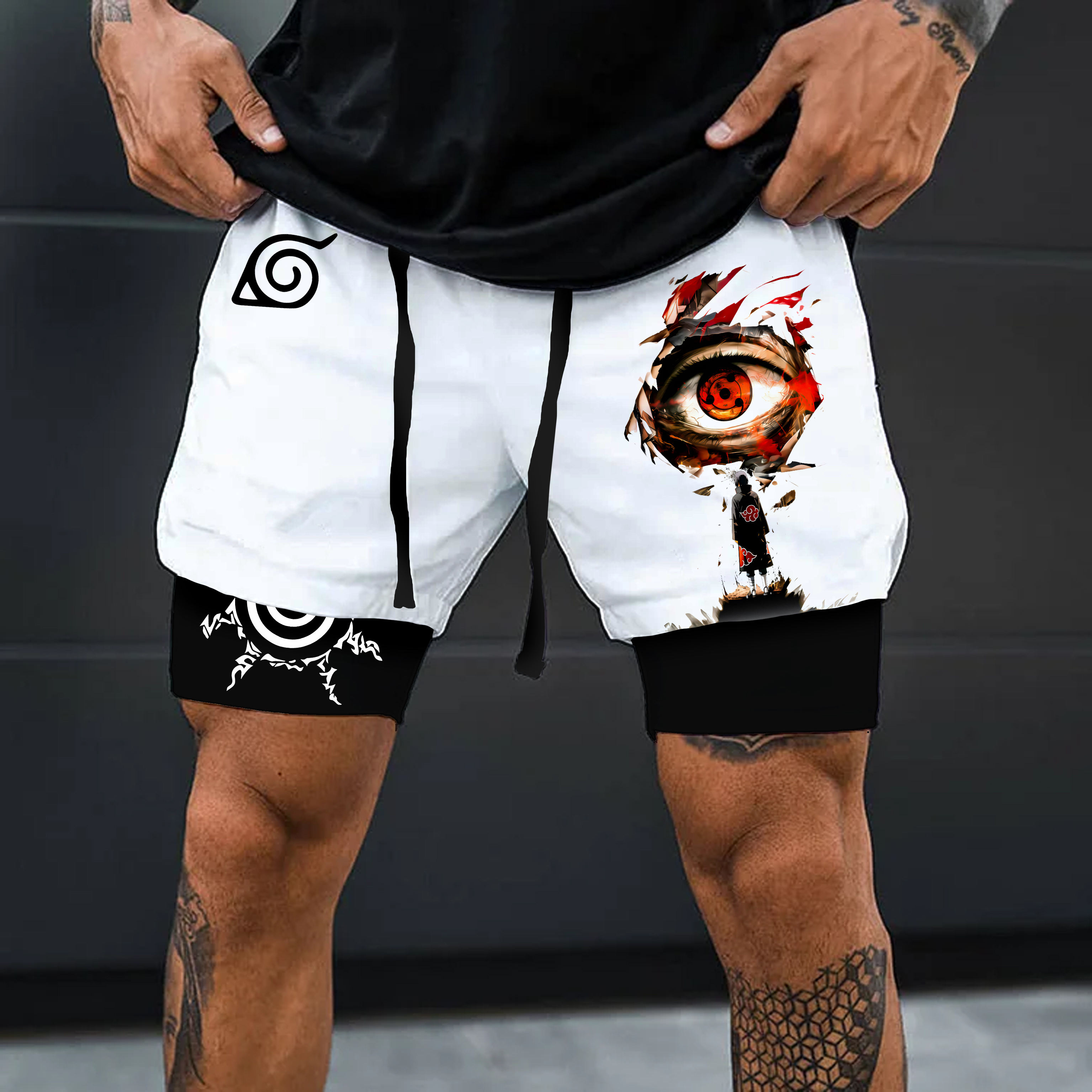 Unisex  Casual Anime Streetwear Shorts