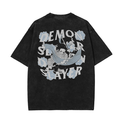 Tanjiro Kamado 2.0 Vintage Oversized T-Shirt | Demon Slayer
