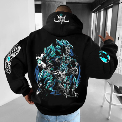 Unisex Anime Graphic Streetwear Vintage Hoodie