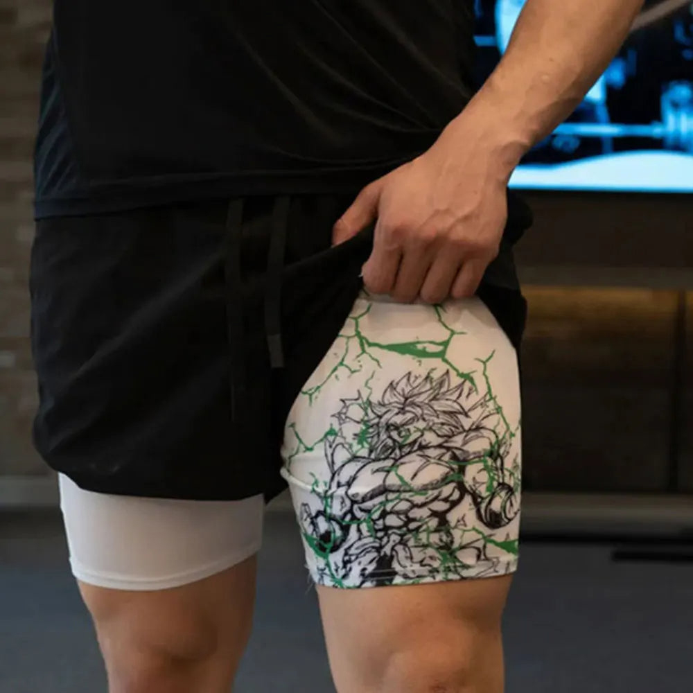 Unisex Casual Anime Streetwear Shorts-AnimeClothe