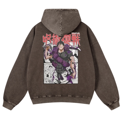 Vintage Washed Hoodie-AnimeClothe