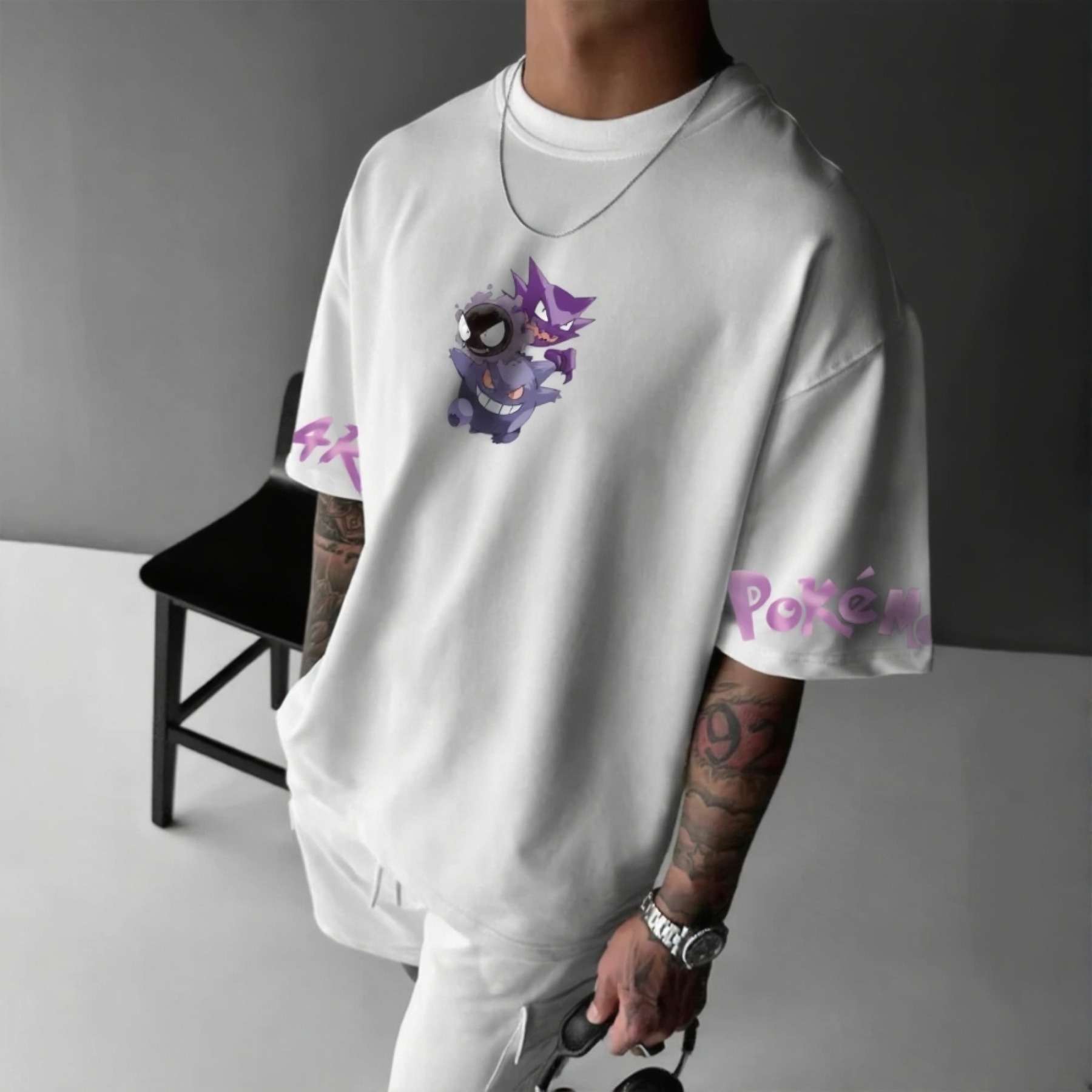 Pokémon Unisex Anime Gengar T-shirt